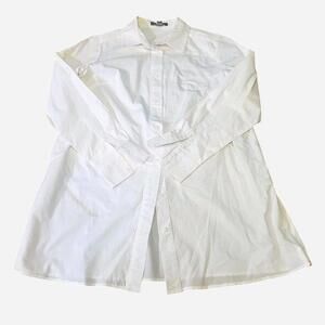 Jessica London crisp white button up shirt